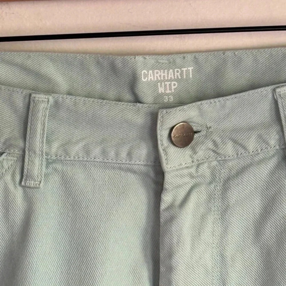 Carhartt WIP SS2020 Jacob Pant "Dodge" Color Denim, 10 oz Mens Size 33 - Picture 8 of 10